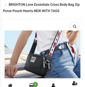 NWT Brighton Love Essentials Crossbody Bag *Plus* Beautiful Brighton Earrings